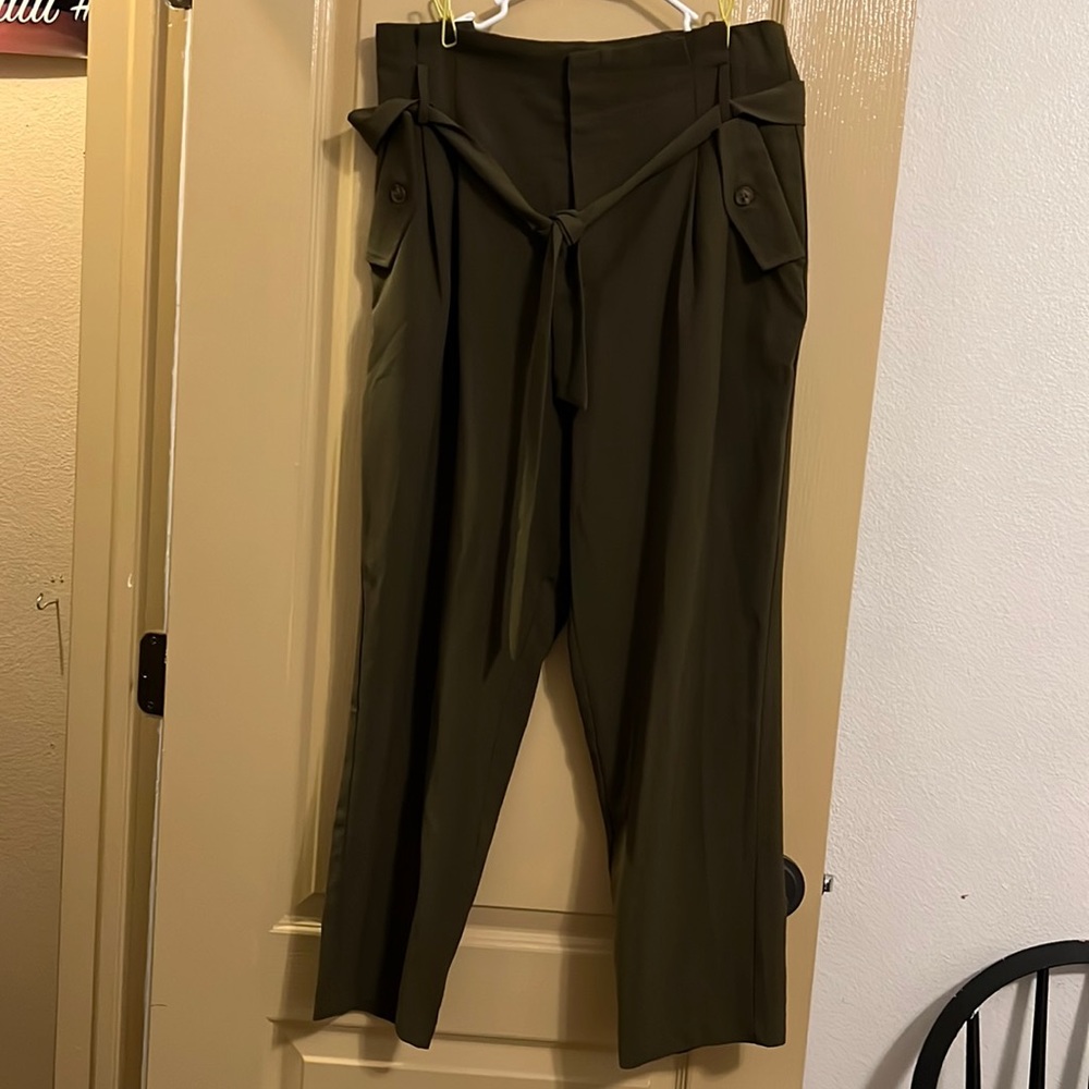 Green trousers